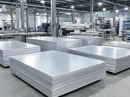 Architectural aluminum panel stock